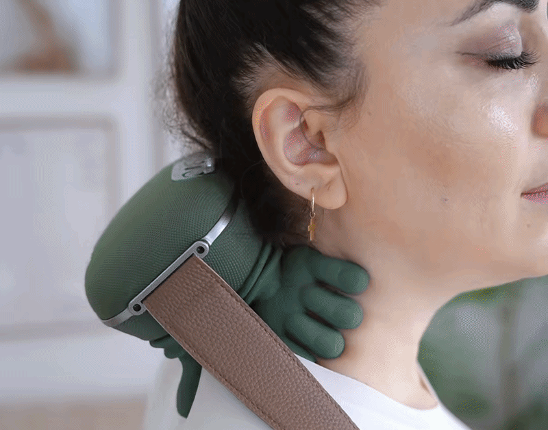 Neck Back & Leg Heat Massager, Deep Tissue Shiatsu 4D Kneading for Pain Relief